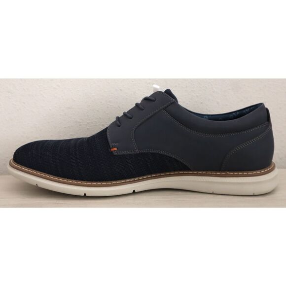 Nunn Bush 85073-492 Men's Sz 12M Navy Multi Chase Knit Plain Toe Oxfords - Picture 8 of 12